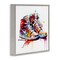 Stupell Industries Sneakers with Watercolor Drip Framed Giclee, design by Creative Studio